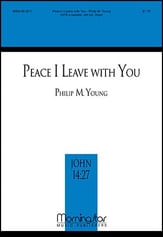 Peace I Leave with You SATB choral sheet music cover